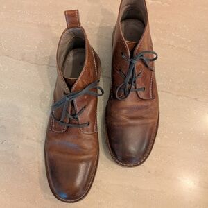 Marc Anthony Brown Leather Chukka Boots